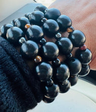 Load image into Gallery viewer, Boho-Style Wood Beaded Bracelet  10-14mm size beads