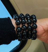 Load image into Gallery viewer, Boho-Style Wood Beaded Bracelet  10-14mm size beads