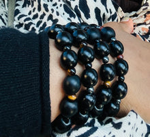 Load image into Gallery viewer, Boho-Style Wood Beaded Bracelet  10-14mm size beads