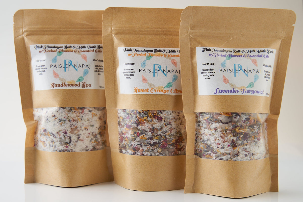 Lemongrass Fields (Pink Himalayan Milk Bath Salt) Paisley Napaj LLC