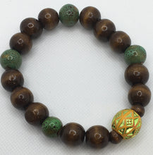 Load image into Gallery viewer, Wood stacked beaded bracelets  6-14mm
